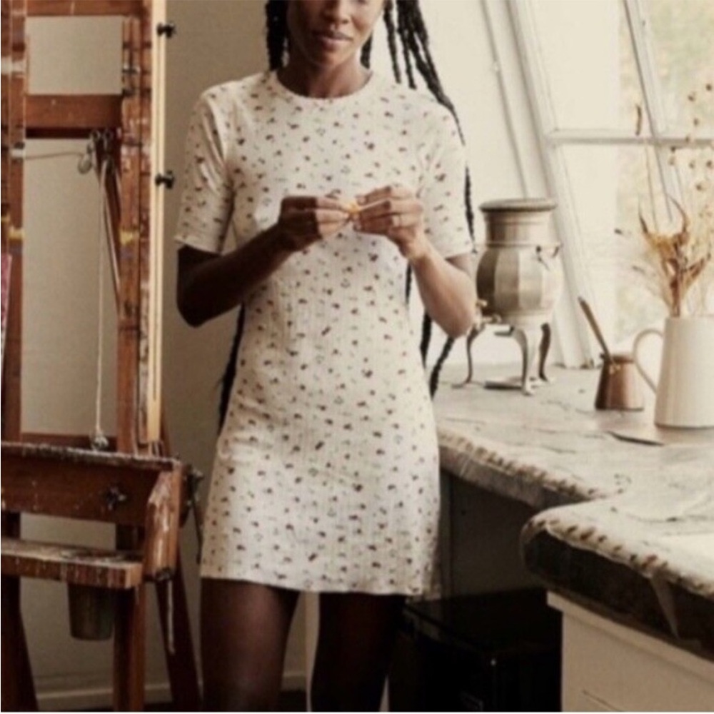 Doen vivi tee dress salt pointelle - Picture 2 of 5